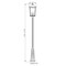 Z-Lite Beacon 4 Light Outdoor Post Mounted Fixture, Black & Clear Beveled 568PHXXLR-511P-BK - alternate 8